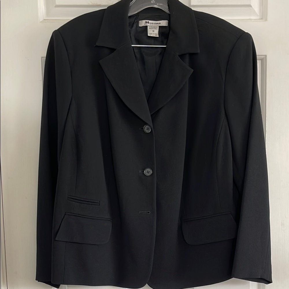 Nygard Collection classic Women's Black Suit: Blazer and Slacks